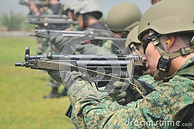 Exercise Naval Diving Unit (NDU) Republic Of Singapore Navy (RSN) and TNI-AL Kopaska Editorial Stock Photo