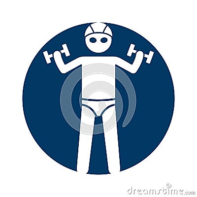 Exercise during swimming glyph background vector icon which can easily modify or edit Vector Illustration