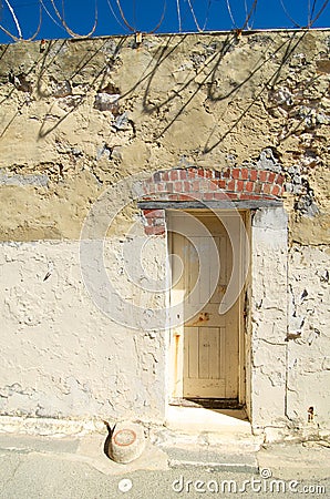 Exercise yard door Fremantle Prison, Western Australia Stock Photo