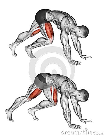 Exercising. Mountain Climbers Stock Photo