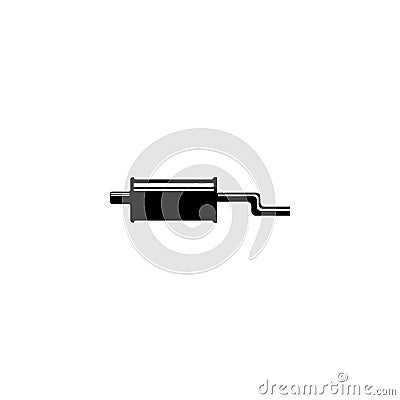 Exhaust muffler icon logo, vector design Vector Illustration