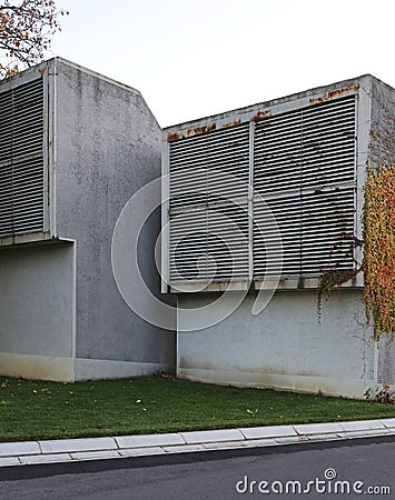 Exhaust Vents Tower Stock Photo
