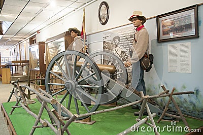 Exhibit at the Oklahoma 45th Museum Editorial Stock Photo