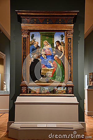 Exhibit at the St Louis Art Museum in St Louis, Missouri Editorial Stock Photo