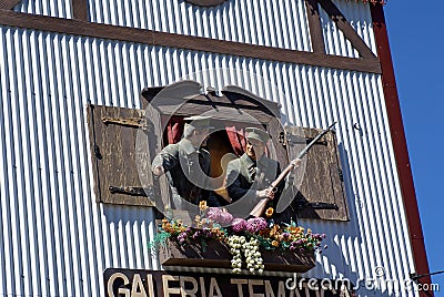 Exhibit in the Thematic Gallery in Ushuaia, Argentina Editorial Stock Photo