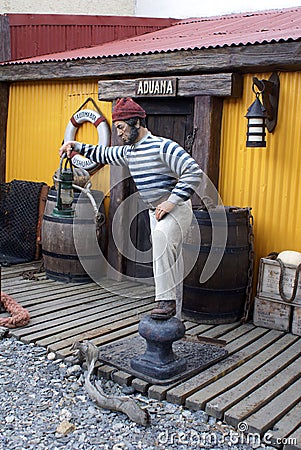 Exhibit in the Thematic Gallery in Ushuaia, Argentina Editorial Stock Photo