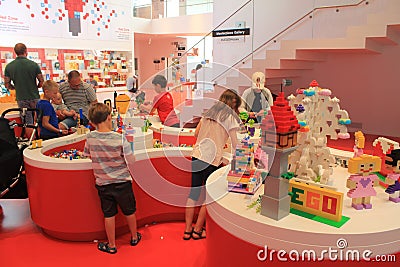 Exhibition in the House of Lego in Billund, Denmark Editorial Stock Photo