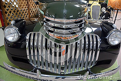 Exhibition of old and calssic cars in the Olda Montana Prison and Auto museum Complex, Deer Lodge Editorial Stock Photo