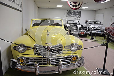 Exhibition of old and calssic cars in the Olda Montana Prison and Auto museum Complex, Deer Lodge Editorial Stock Photo