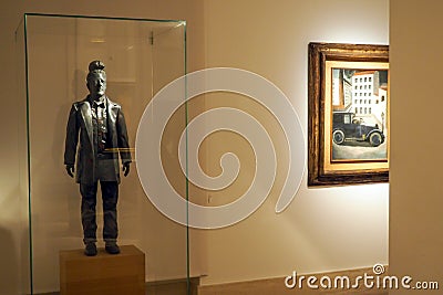 Exhibition space of Palazzo Merulana in Rome, Italy Editorial Stock Photo