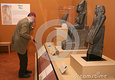 Exhibition of Tutankhamun Editorial Stock Photo