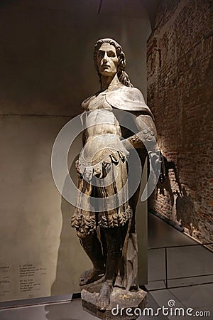 Exhibits of the Duomo Museum in Milan. Editorial Stock Photo