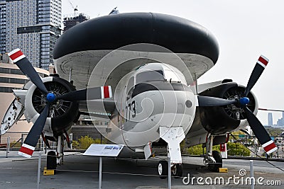 Exhibits at the Intrepid Sea, Air Space Museum in New York City Editorial Stock Photo