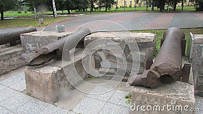 Exhibits Museum of the metallurgical plant of the 17th century, Petrozavodsk, Karelia, Russia. Editorial Stock Photo