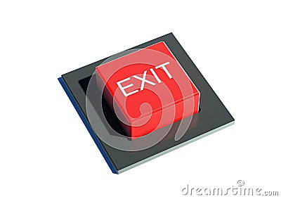 Exit button Stock Photo