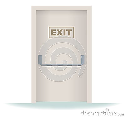 Exit Door Stock Photo