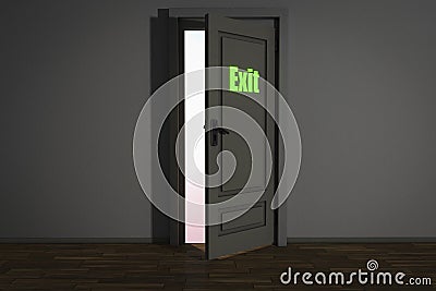 Exit door Stock Photo