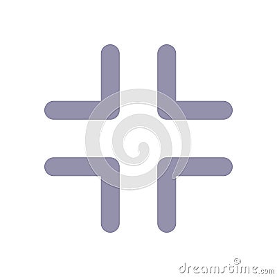 Exit full screen flat color ui icon Vector Illustration