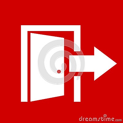 Exit icon Vector Illustration