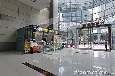 Exit of robinson shopping mall Editorial Stock Photo