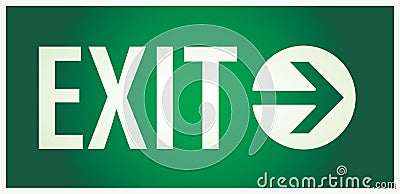 Exit sign Vector Illustration