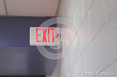 Exit Sign Stock Photo