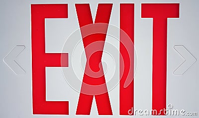 Exit Sign Stock Photo