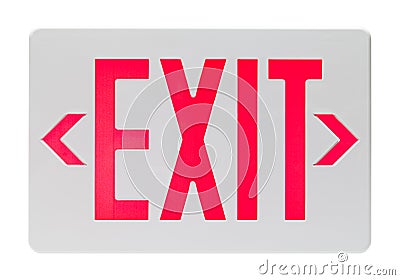 Exit Sign Stock Photo