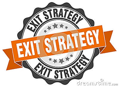 exit strategy seal Vector Illustration