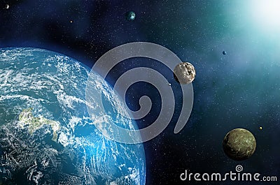 Exoplanets Solar System Stock Photo