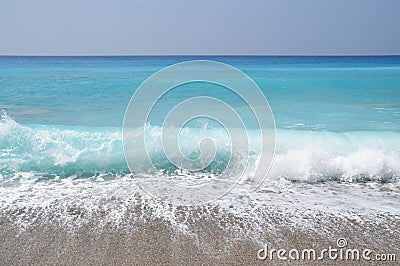Exotic beach waves Stock Photo