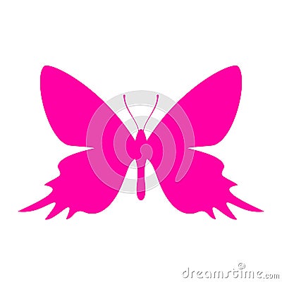 Exotic butterfly vector icon Vector Illustration