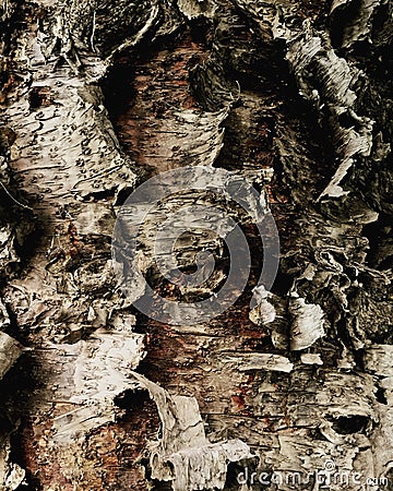 exotic conifer bark Stock Photo