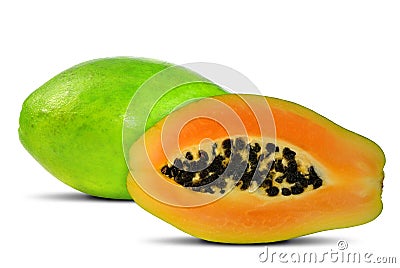 Exotic fruit papaya Stock Photo