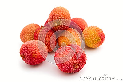 Exotic lychee fruit Stock Photo