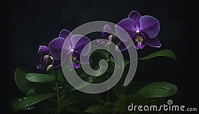 Exotic moth orchid blossom in nature tranquil elegance and beauty generated by AI Stock Photo