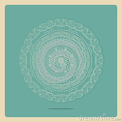 Exotic round ornament Vector Illustration