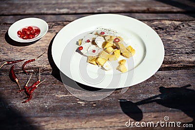 Exotic salad ingredients Stock Photo