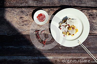 Exotic salad ingredients Stock Photo