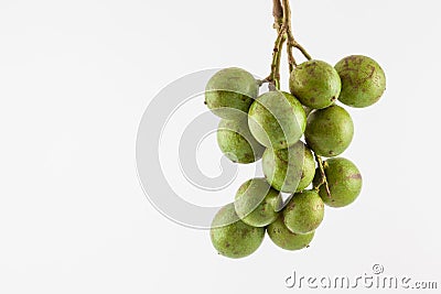 Exotic tropical fruit called Melicoccus bijugatus Stock Photo