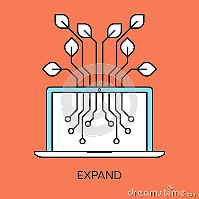 Expand Vector Illustration