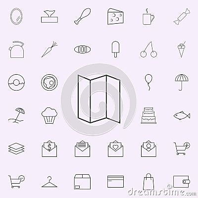 expanded map icon. web icons universal set for web and mobile Stock Photo