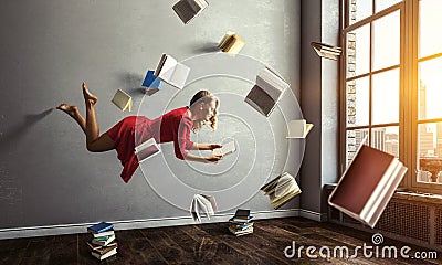 Expanding the imagination. Mixed media Stock Photo