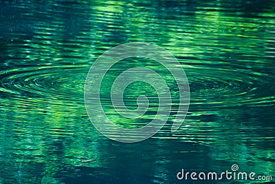 Expanding wave on a lake Stock Photo