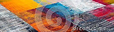 Expansive view of modern geometric patterns, blending structured designs with abstract forms for a cutting-edge aesthetic Stock Photo