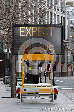 Expect delays Stock Photo