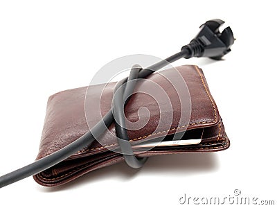 Expensive electricity Stock Photo