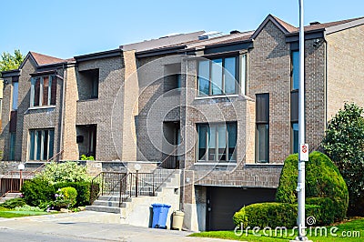 Expensive modern house with huge windows Stock Photo