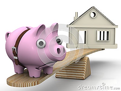 Expensive real estate. Financial concept Stock Photo
