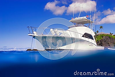 Expensive Yacht Stock Photo